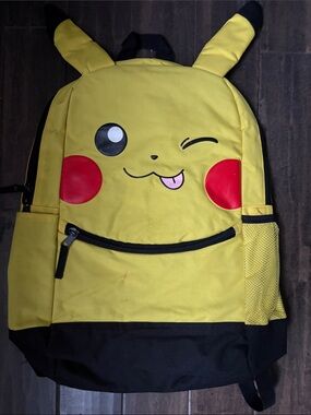 Yellow Character Backpack with Black Back Panel